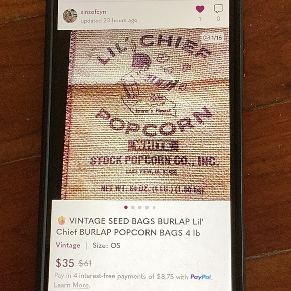 🌽 Bemis Seamless VINTAGE SEED SACK COTTON HUGE CLOTH BAG - Picture 5 of 16